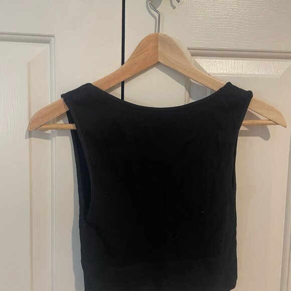 Take The Plunge V-Neck Crop Top - Picture 3 of 5